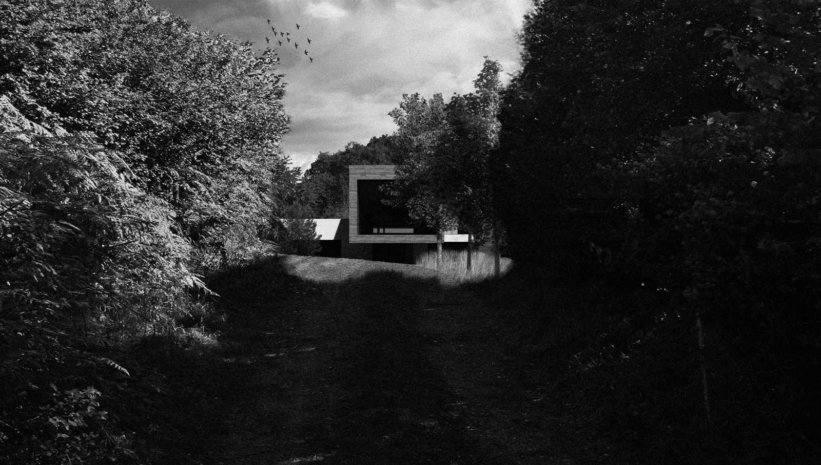 Hitchambury paragraph 79 house seen from the approach (from the south)